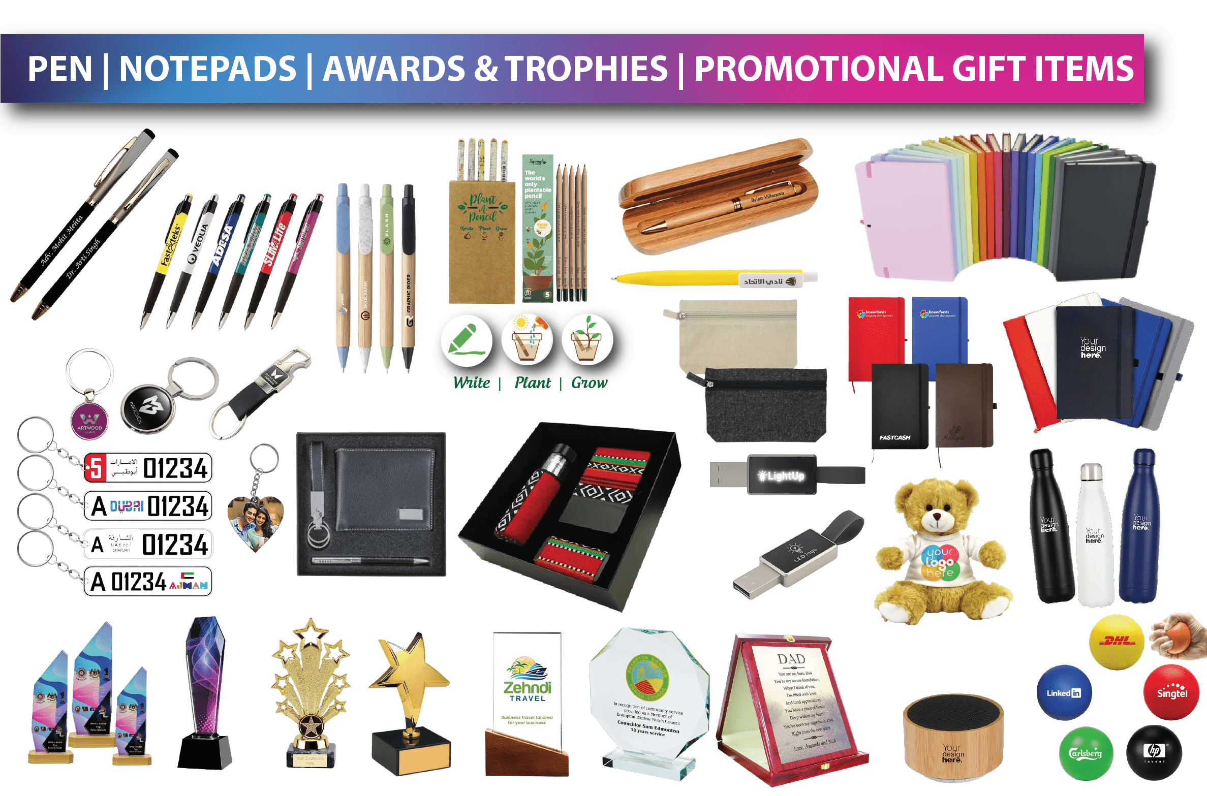 PROMOTIONAL GIFT ITEMS PRINTING IN UAE