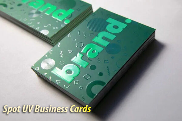 business card with spot uv