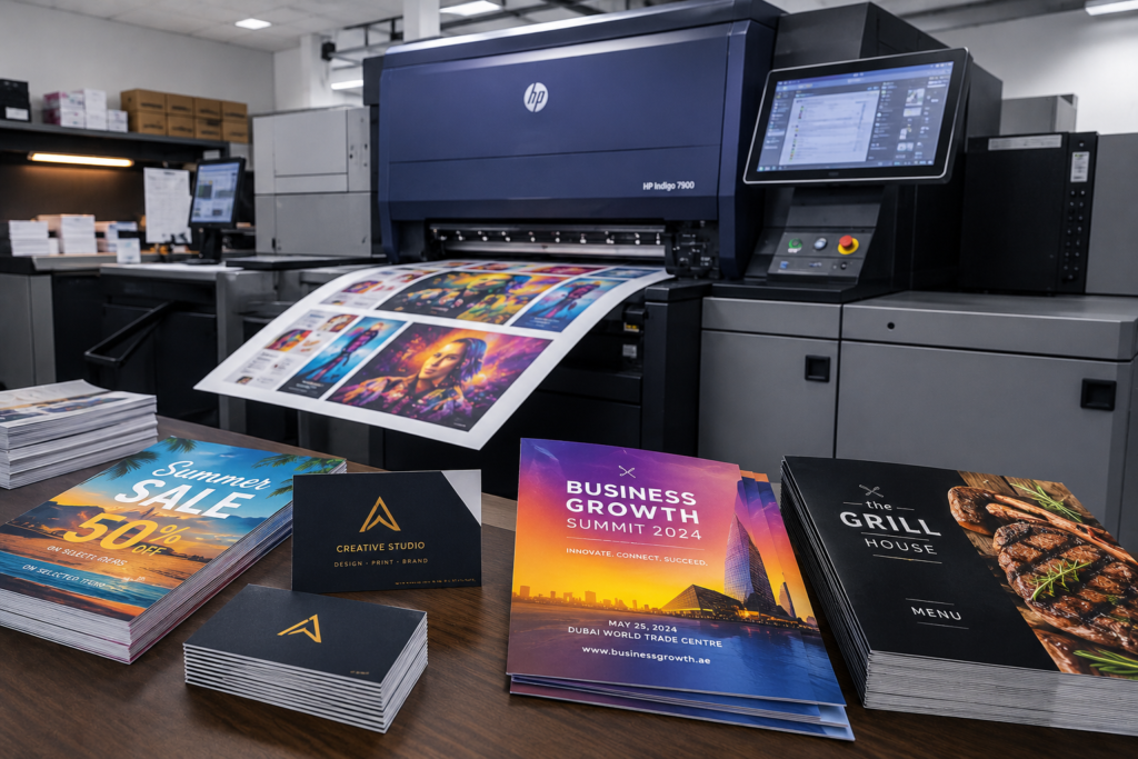 Professional digital printing services in Sharjah Dubai - Color Spot Printing facility