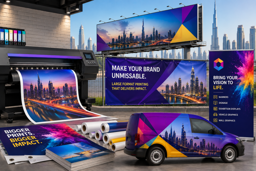 What Is Large Format Printing? Benefits, Uses & Applications in Dubai & Sharjah