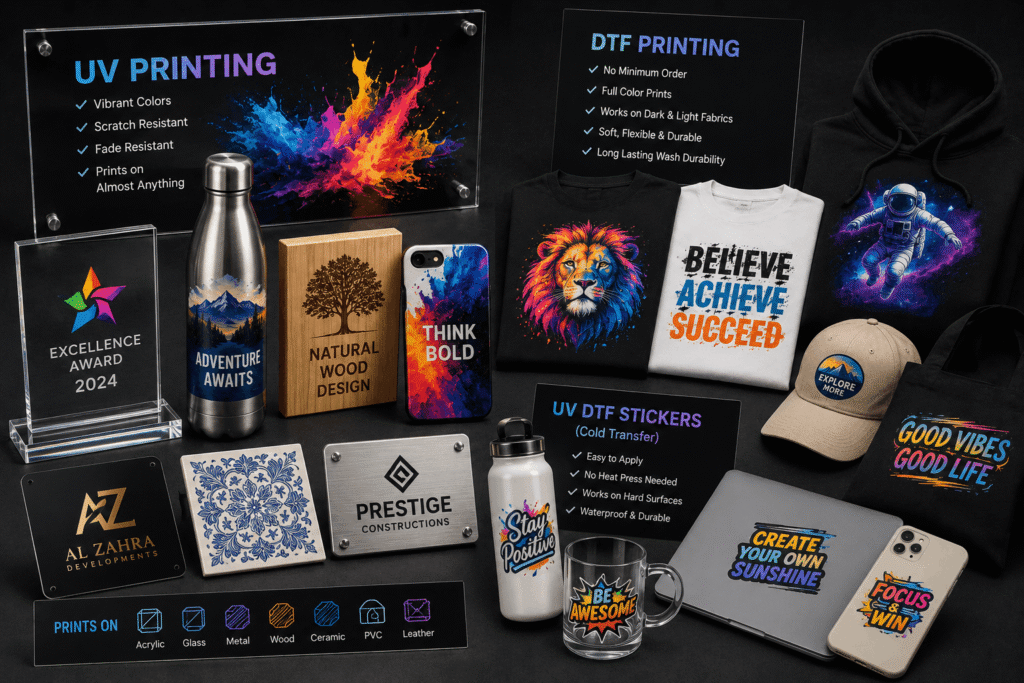 UV & DTF Printing in Sharjah