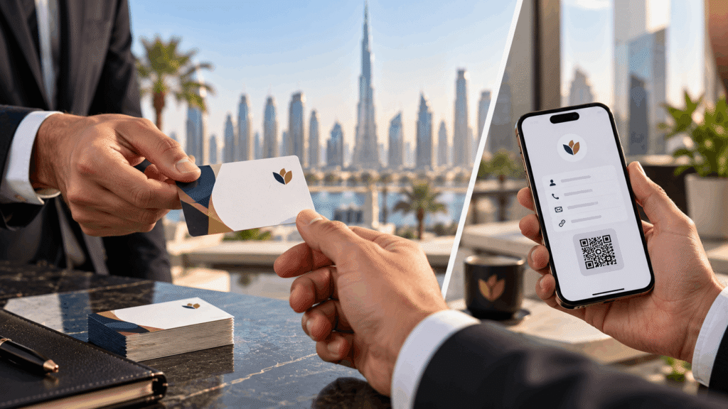 Business Cards vs Digital Contacts: What Wins in UAE?